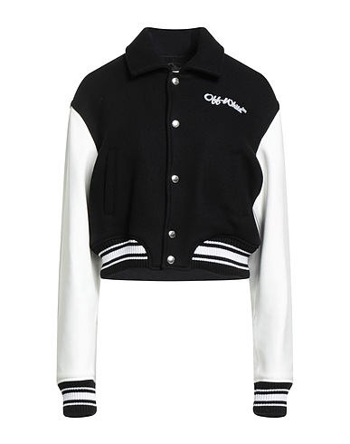 OFF-WHITE™ Jacket Black 75% Virgin Wool, 25% Polyamide, Cow leather