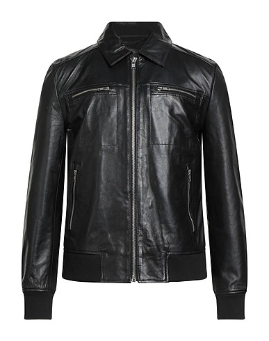 MUUBAA Blouson Noir 100% Cuir de brebis