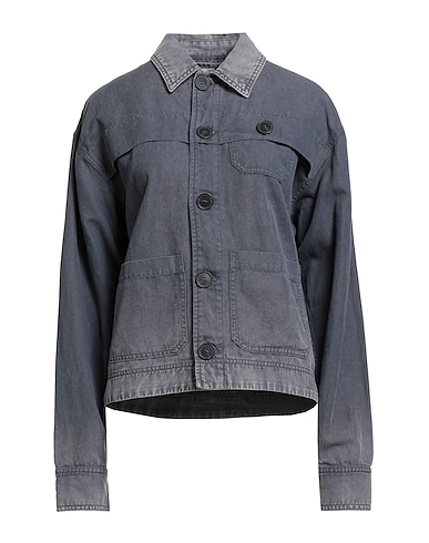 WOOD WOOD Jacket Grey 60% Cotton, 40% Linen