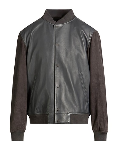 THEORY Bomberjacke Braungrau Lammleder