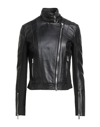 PINKO Leather jacket 100% Sheepskin, Viscose, Nylon, Elastane