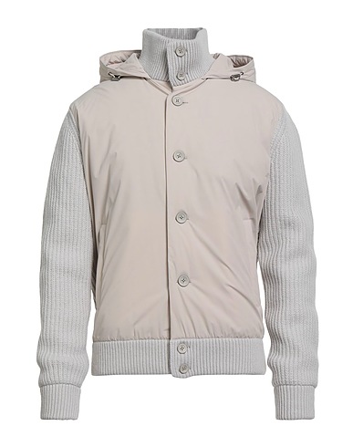 HERNO Shell jacket RESORT Light grey 100% Wool, Polyamide