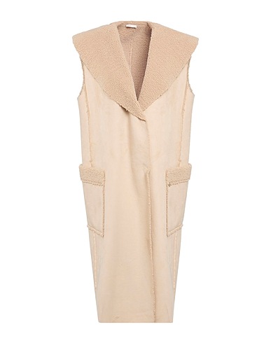LIU •JO Teddy Coat Beige 100% Polyester