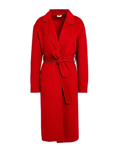 LIU •JO Coat Red 50% Polyester, 50% Wool