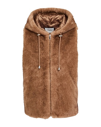 MAX & MOI Teddy Coat Taupe 100% Polyester
