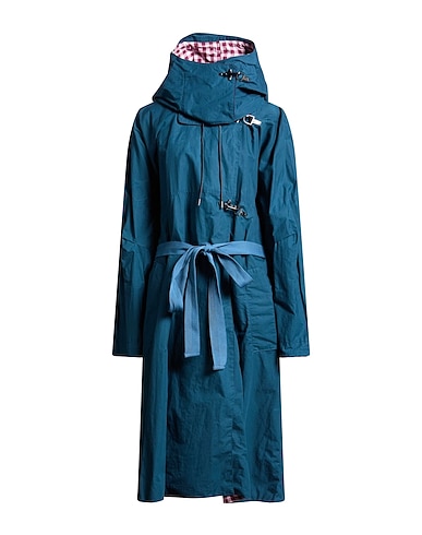 BARBOUR INTERNATIONAL x ROKSANDA Lange Jacke Aquamarin 100% Baumwolle