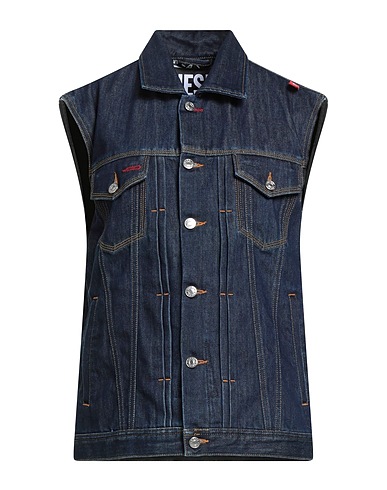 DIESEL Jeansjacke Blau 62% Baumwolle, 38% Polyester