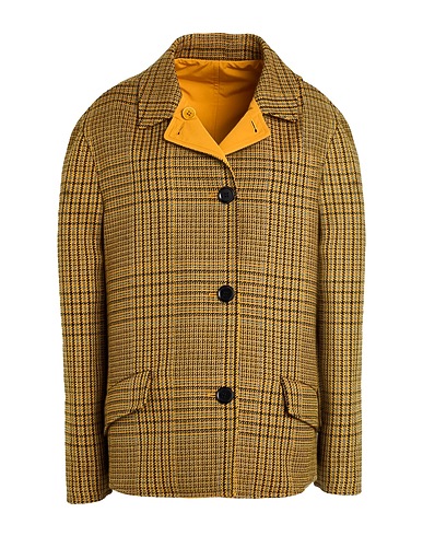 ASPESI Coat Mustard 100% Virgin Wool