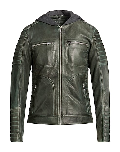 BOLONGARO TREVOR Jacket Dark green 100% Sheepskin