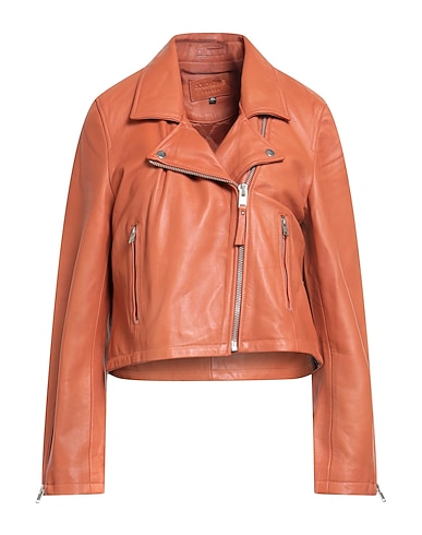 BOLONGARO TREVOR Biker jacket Tan 100% Sheepskin