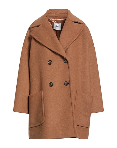DIXIE Coat Camel Wool, Polyester, Polyamide