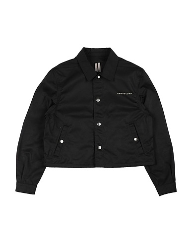 RICK OWENS Jacke Schwarz 53% Polyamid, 47% Baumwolle