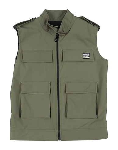 MSGM Gilet KIDS Khaki 97% Cotton, 3% Elastane