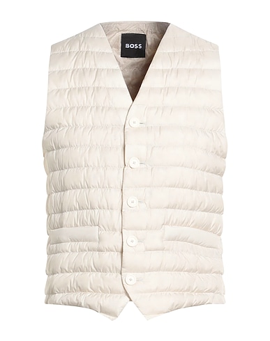 BOSS Gilet Ivory 100% Polyester