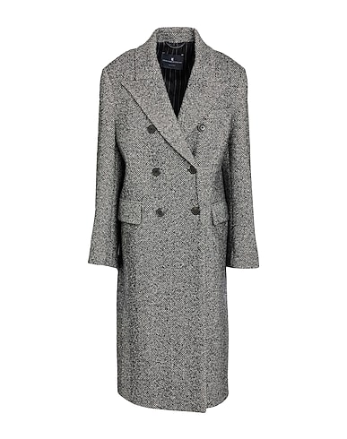 ERMANNO SCERVINO Пальто Чёрный 80% Натуральная шерсть, 20% Полиамид