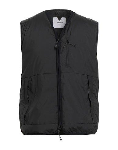 SOULLAND Chaleco Negro 100% Poliéster reciclado