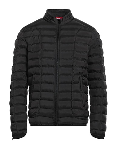 DIESEL Shell jacket Black 100% Polyester