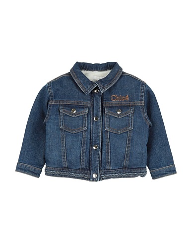 CHLOÉ Denim jacket Blue 99% Cotton, 1% Elastane