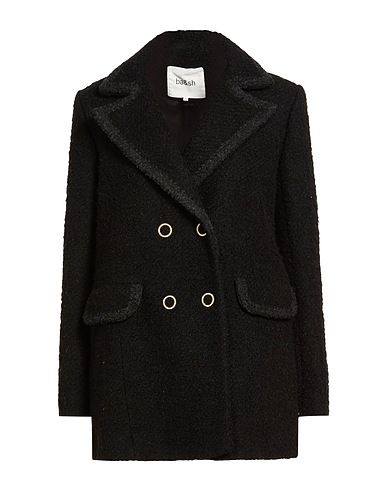 BA&SH Coat Black 37% Cotton, 26% Polyester, 20% Acrylic, 17% Wool