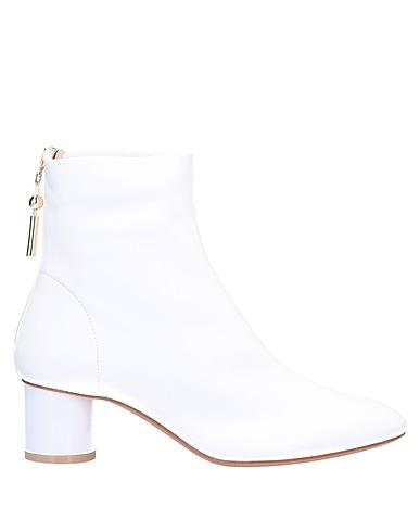 ANNA BAIGUERA Ankle boot White Soft Leather