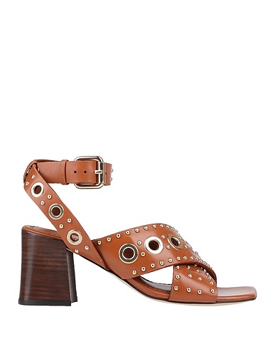 MAJE Sandals Tan Leather