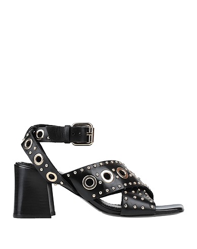 MAJE Sandals Black Leather