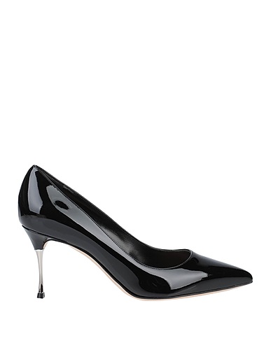 SERGIO ROSSI Court Black Soft Leather