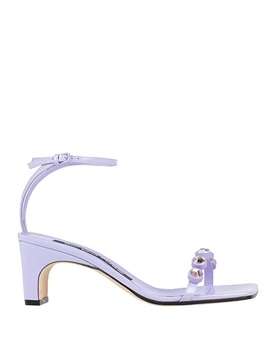 SERGIO ROSSI Sandals Lilac Leather