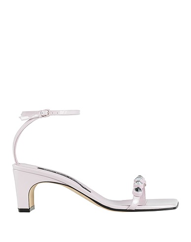 SERGIO ROSSI Sandals Light pink Leather