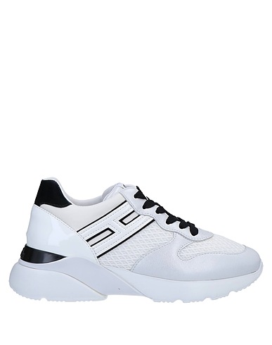 HOGAN Sneakers Bianco Pelle, Fibre tessili
