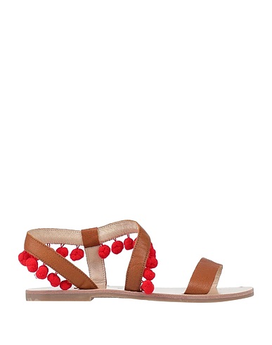 DOUUOD Sandals Tan Calfskin