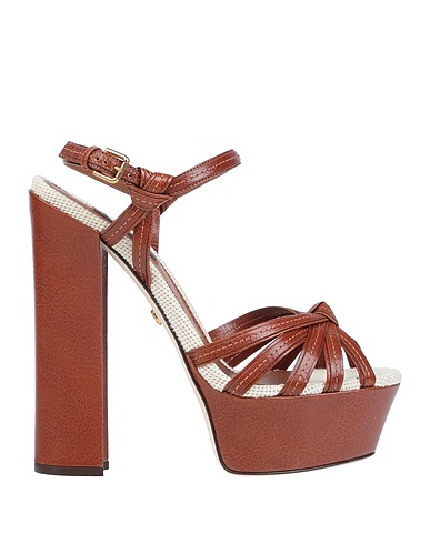 DOLCE&GABBANA Sandals Chocolate brown Soft Leather
