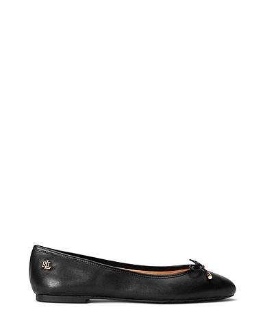 LAUREN RALPH LAUREN Ballet flats Black 100% Soft Leather