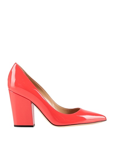 SERGIO ROSSI Court Coral Leather