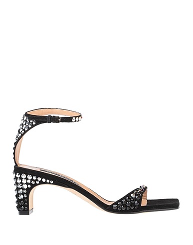 SERGIO ROSSI Sandals Black Leather