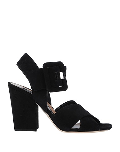 SERGIO ROSSI Sandals Black Leather
