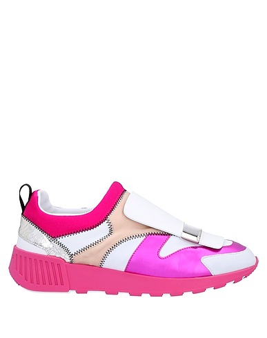 SERGIO ROSSI Sneakers Fuchsia Soft Leather, Textile fibers