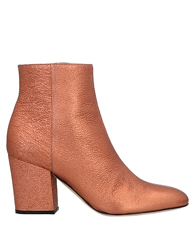 SERGIO ROSSI Ankle boot Copper Leather