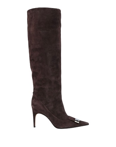 SERGIO ROSSI Boots Dark brown Leather