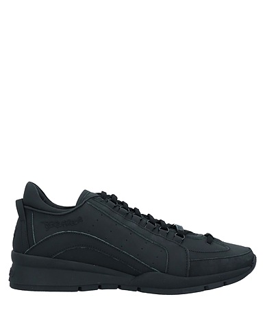 DSQUARED2 Sneakers Black Leather, Textile fibers