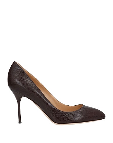 SERGIO ROSSI Court Dark brown Goat skin