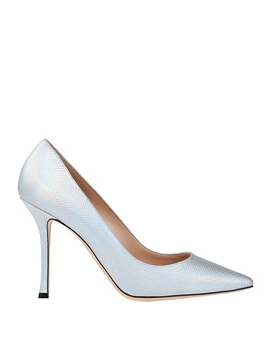 SERGIO ROSSI Court Light grey Soft Leather