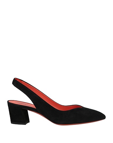 SANTONI パンプス ブラック 革（なめし加工）