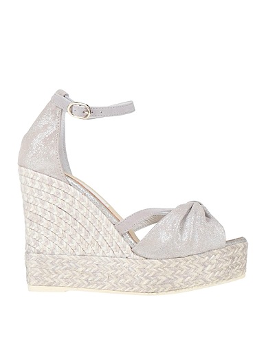 GAIMO Espadrilles Grau Leder