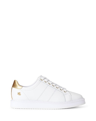 LAUREN RALPH LAUREN Sneakers White Leather