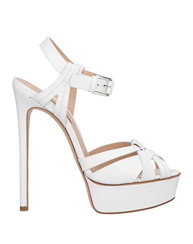 CASADEI Sandals White Soft Leather