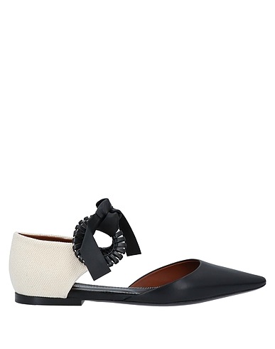 PROENZA SCHOULER Ballet flats Black Soft Leather, Textile fibers