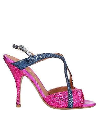 EMPORIO ARMANI Sandals Fuchsia Textile fibers