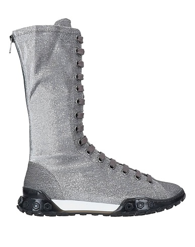 EMPORIO ARMANI Sneakers Silver Textile fibres