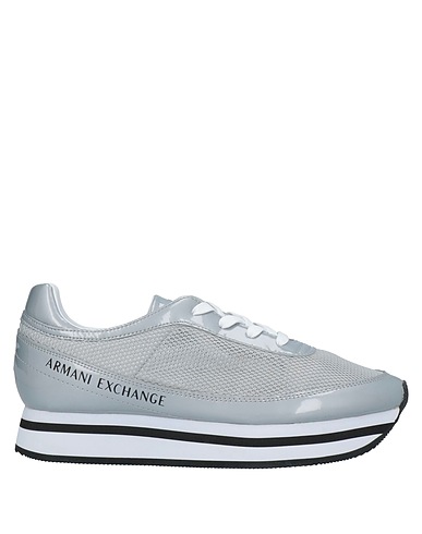 ARMANI EXCHANGE Sneakers Grey Textile fibres, Polyurethane